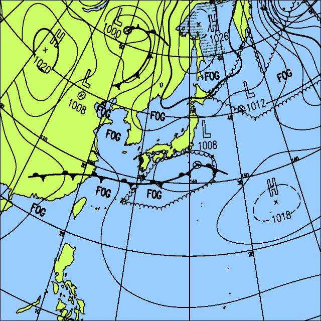 今日は東〜西日本を中心に雲が広がりやすく、雨の降る所がある