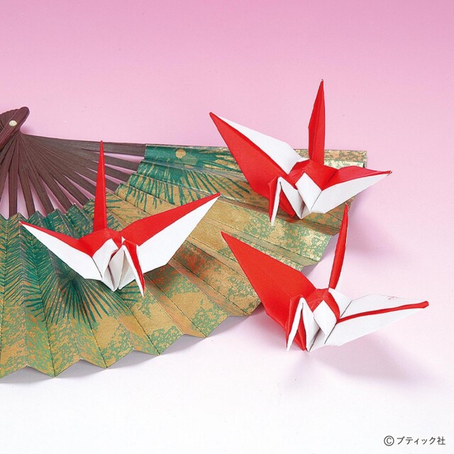 折り紙「色替え折り鶴」の作り方