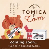 つむぱぱが作る新しいトミカの世界「トミカとトム」が子ども服ブランド「SLAP SLIP」とコラボ！