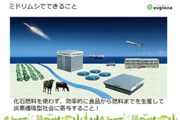 参考写真：石垣島の生産工場・ジェット機など。ユーグレナHP掲載資料より