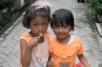 インドネシアの少女