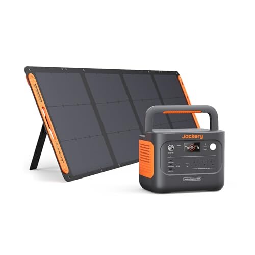 Jackery Solar Generator 1000 New 1070Wh ポータブル電源 200W ソーラーパネル 1枚 2点セット 業界トップ...