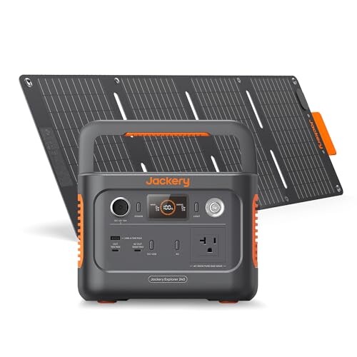 Jackery Solar Generator 240 New 40Mini 256Wh ポータブル電源 40W ソーラーパネル 2点セット リン酸鉄 長...