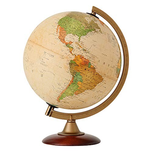 地球儀 選べる6種タイプ 行政図 アンティーク 球径25cm ［ライト無し］ インテリア 子供用 学習 おすすめ オ...