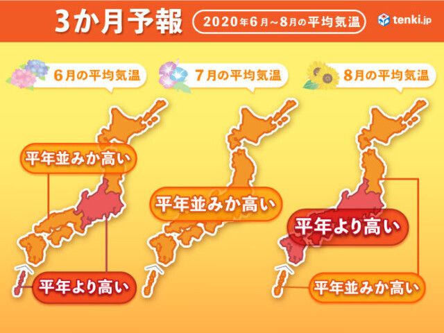 今年も暑い夏に 梅雨の大雨の準備も 3か月予報 コラム 緑のgoo