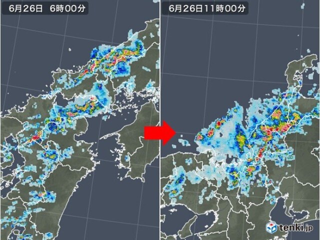 雨雲は次第に東へ 東海から北陸は激しい雨に 関東も夕方から雷雨 コラム 緑のgoo