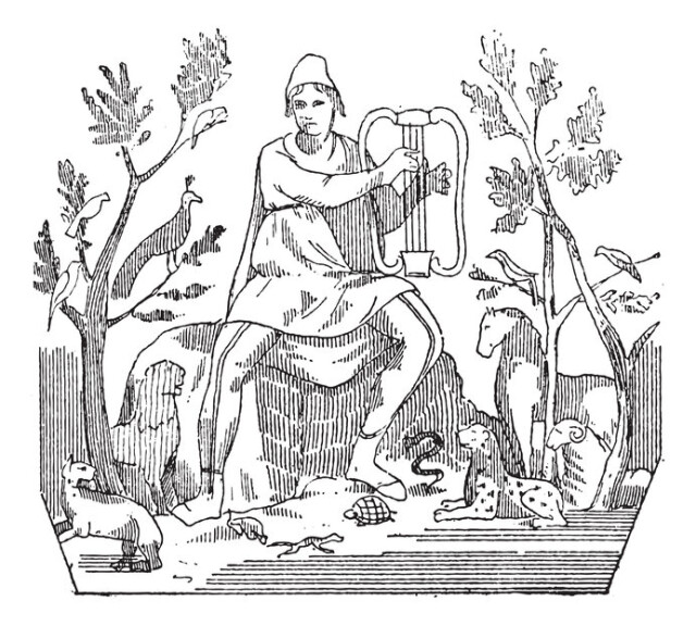 こと座の竪琴はオルフェウスの冥府巡りの神話を由来とします