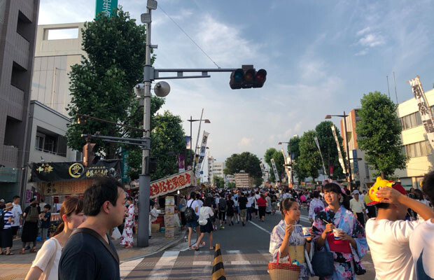 2017年７月のうちわ祭り。「熊谷にこんな人おったん？」ってなります。