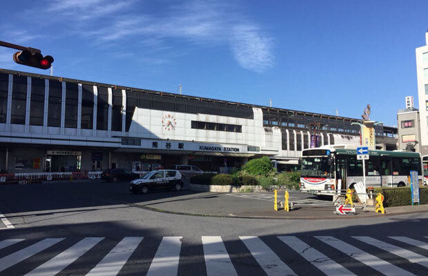 熊谷駅。新幹線も停まります。