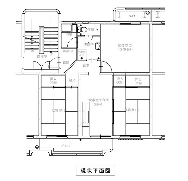 ビフォーの間取り。