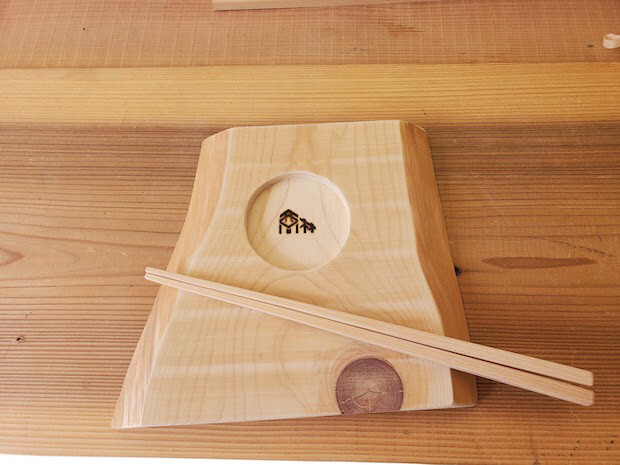 木工加工教室で作れる箸とプレート