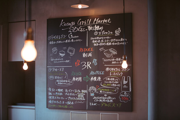 KOSUGI Grill Marketのもうひとつのテーマは、SDGsです。