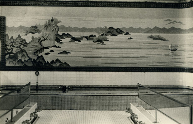 〈歌舞伎湯〉のモザイク壁画