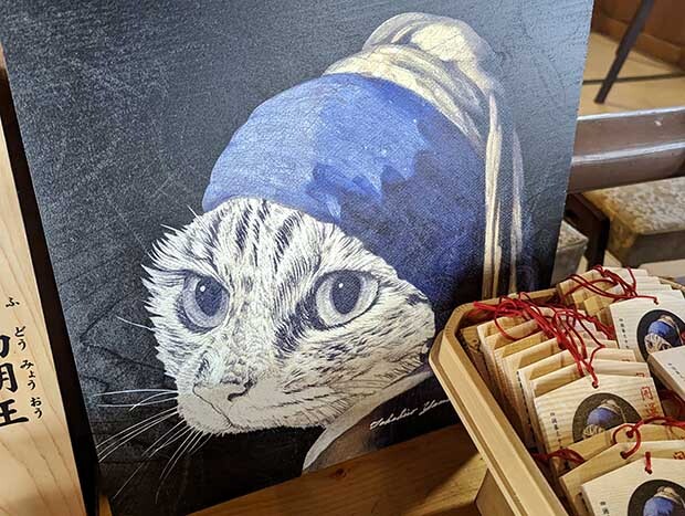 神戸の画家・翻訳家、山田貴裕による「フェルメール猫」
