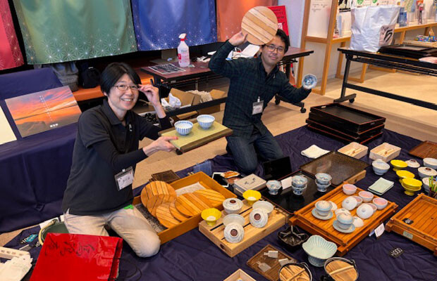 11月３日に５つの旅館が出店し「和倉復興めぐる市」が開催された。（写真提供：多田屋）
