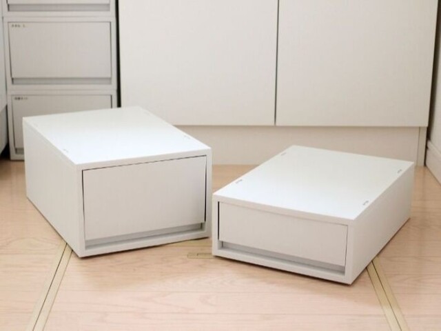 無印の「ポリプロピレンケース引出式」