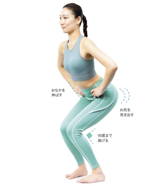 3分×週3で効果アリ！？ 美姿勢が手に入る「新・やせスクワット」にトライ！ - コラム - 緑のgoo