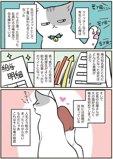 社のマスコットとして丁重に扱われることになった
