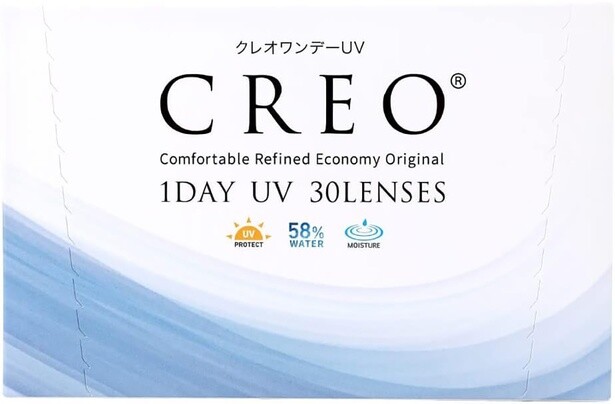 クレオワンデーUVモイスト 30枚 1箱 （1日使い捨て コンタクトレンズ ）【高含水】【BC】8.7 【PWR】-3.00 高含水 うるおい UVカット フィット感