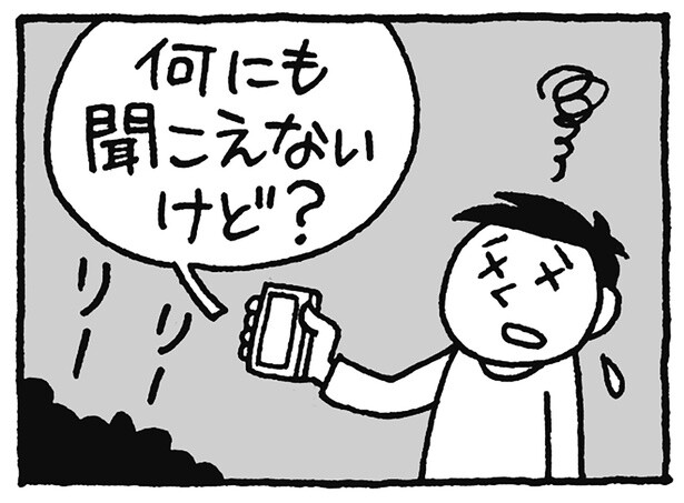 何にも聞こえないけど？