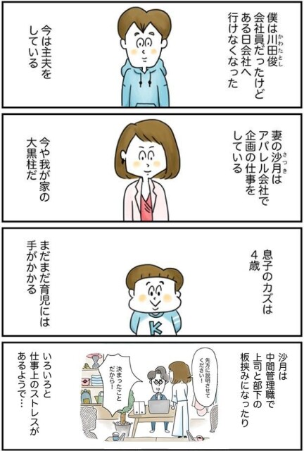 妻の沙月は中間管理職で