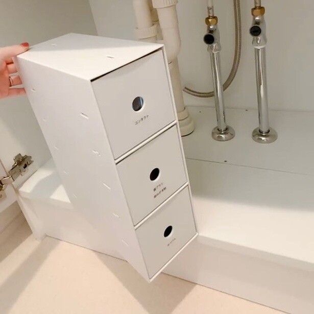 無印良品の人気アイテム「ポリプロピレン小物収納ボックス３段」