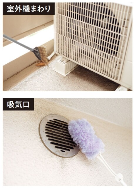 まずは庭やベランダ、室外機の周りなどをチェック。