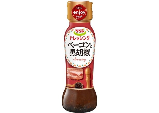 ベーコンの旨みと黒胡椒とガーリックのパンチ