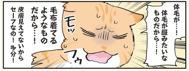 毛布着てるようなものだから…！