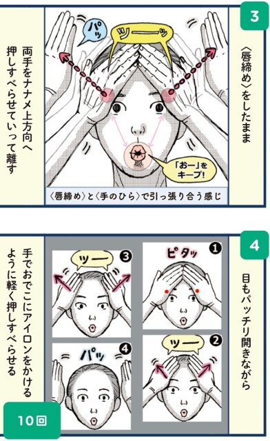 目もパッチリ開きながら