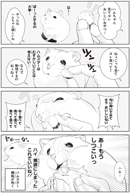 ハムスター機転が利く