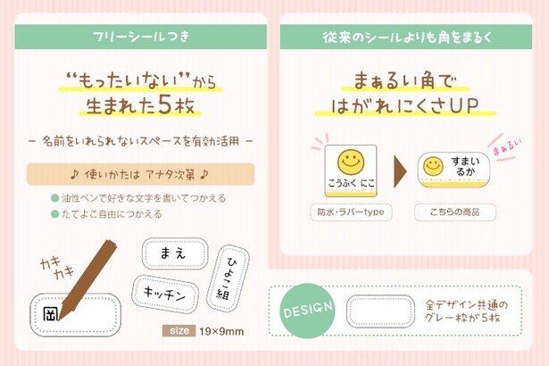 2年かけて独自開発。アイロン不要で布に貼れる