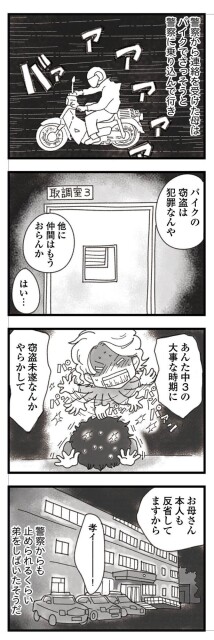 バイクの窃盗は犯罪なんや