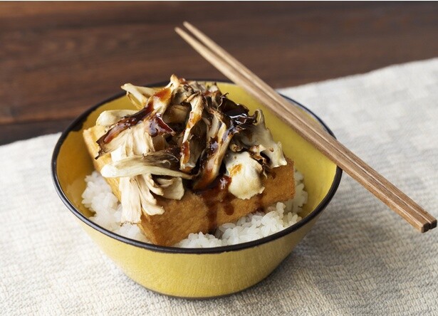 まるごと厚揚げのっけご飯