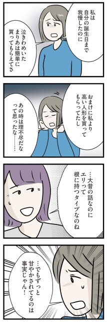 甘やかされてるのは事実じゃん！