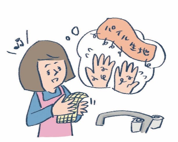 キッチンの手拭きならガーゼタオルタイプが◎