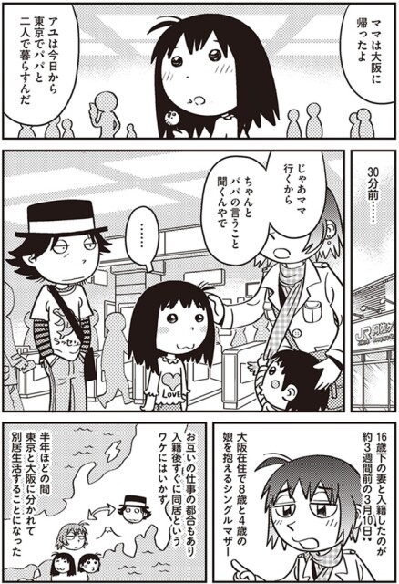 今日から東京でパパと二人で暮らすんだ