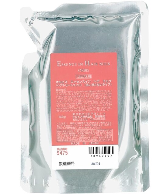 ORBIS(オルビス) エッセンスインヘアミルク 洗い流さないトリートメント ヘアミルク 美容液 詰替 140g