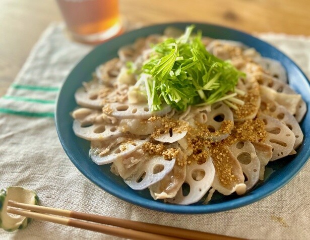 れんこんと豚バラのチン♪