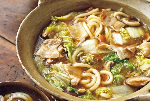 白菜と豚肉のとろみうどん（料理・吉田愛、撮影・髙杉純）