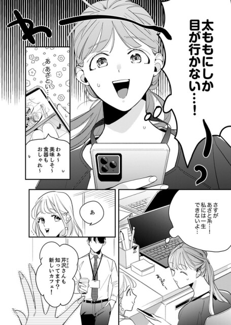 太ももにしか目が行かない...