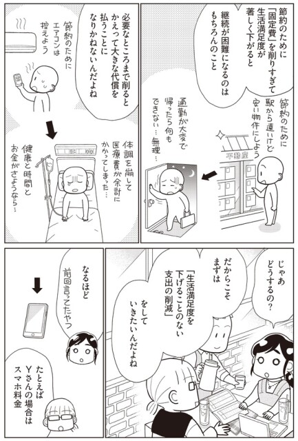 生活満足度を下げる事のない支出の削減