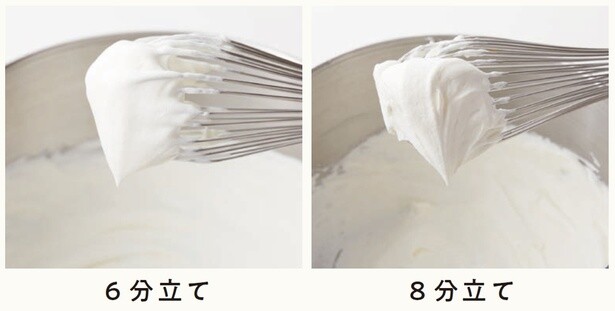 6分立ては、すくい上げるとトロリと落ちるくらいの状態
