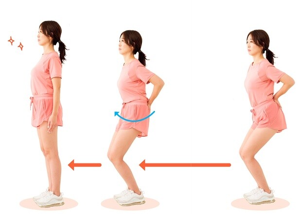 姿勢を正すことを意識！