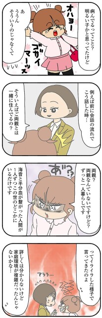 家庭環境が複雑だったんじゃないかな…