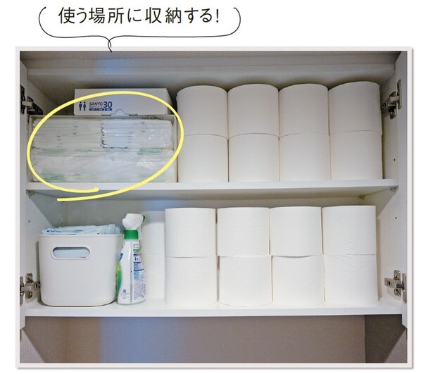 使う場所に収納する！
