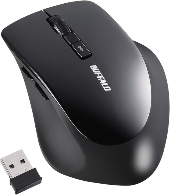 バッファロー ワイヤレスマウス 5ボタン