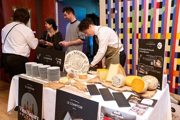 2024年の「ソワレ・ボンジュール・フランス」の際のLe Comptoir （ル・コントワール）主催によるフランスチーズ