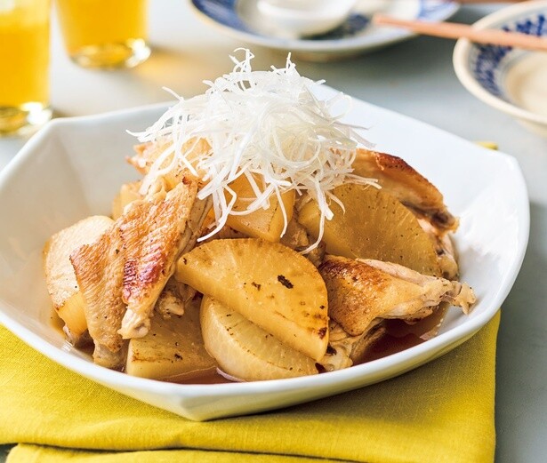 手羽中と大根のオイスターソース照り煮