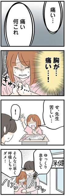 痛い…